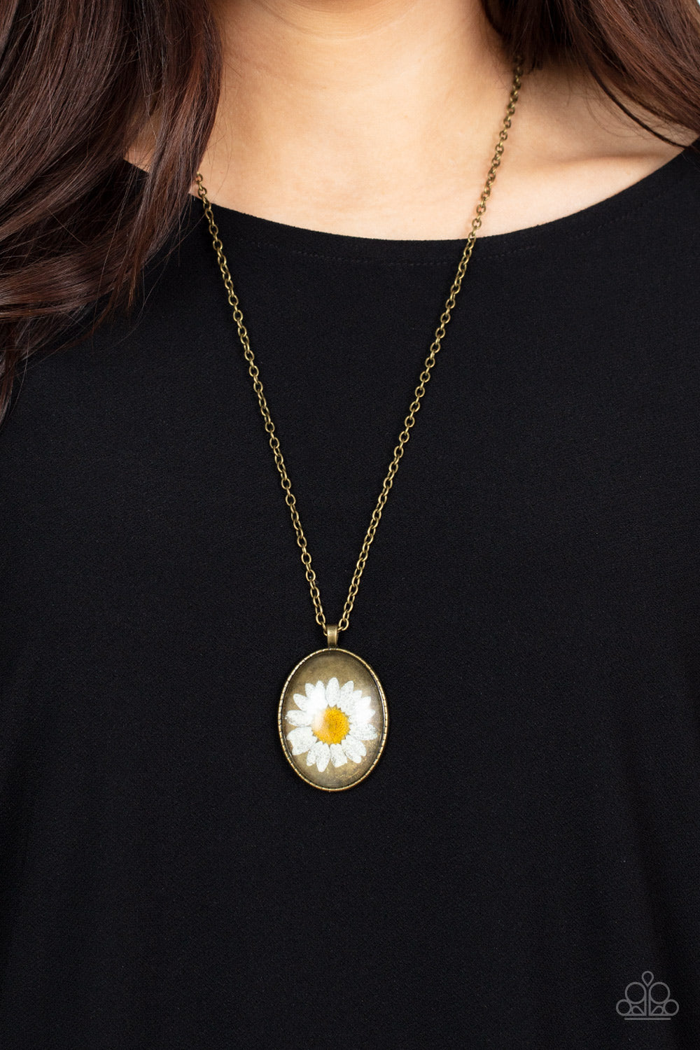 Prairie Passion - brass - Paparazzi necklace