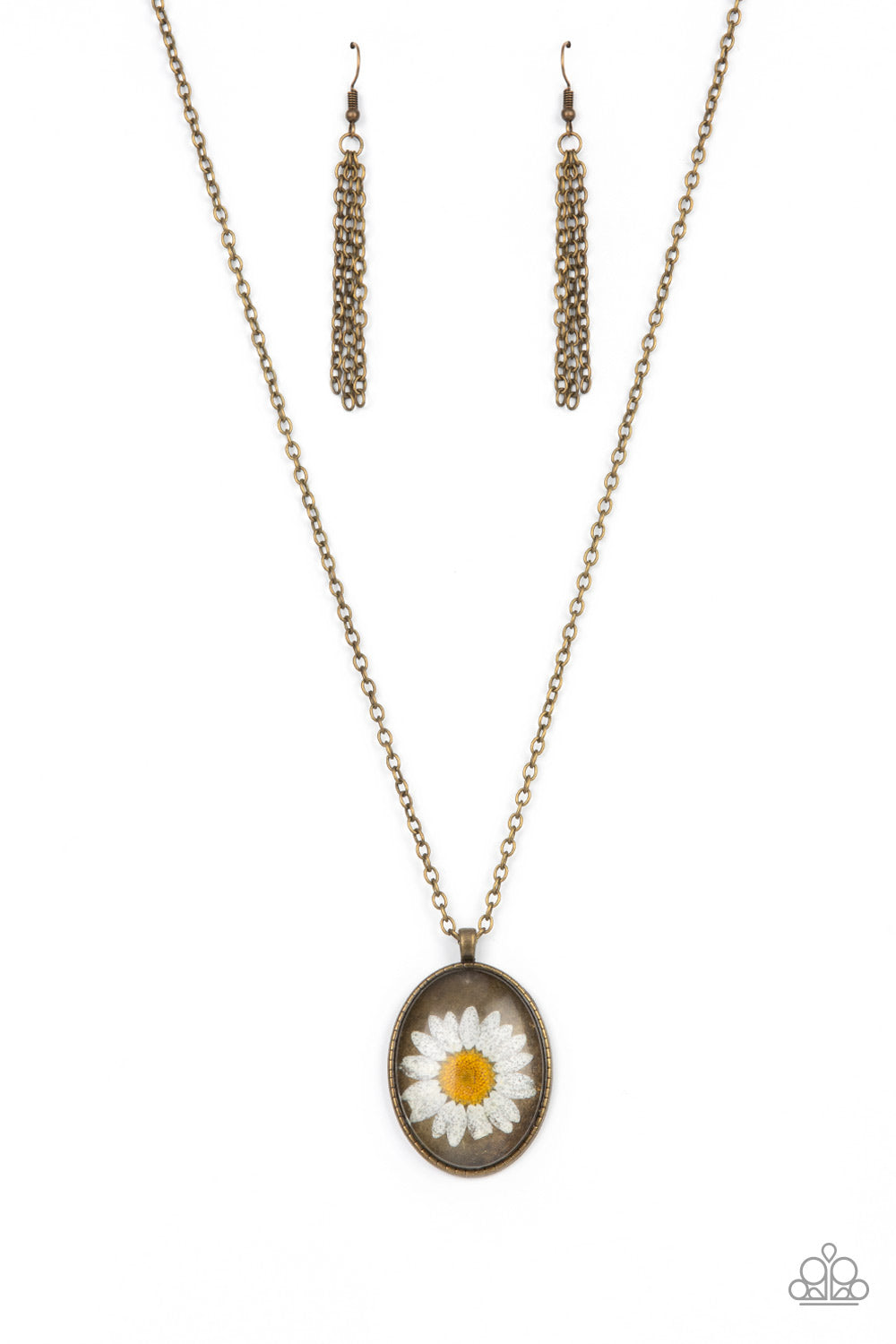 Prairie Passion - brass - Paparazzi necklace