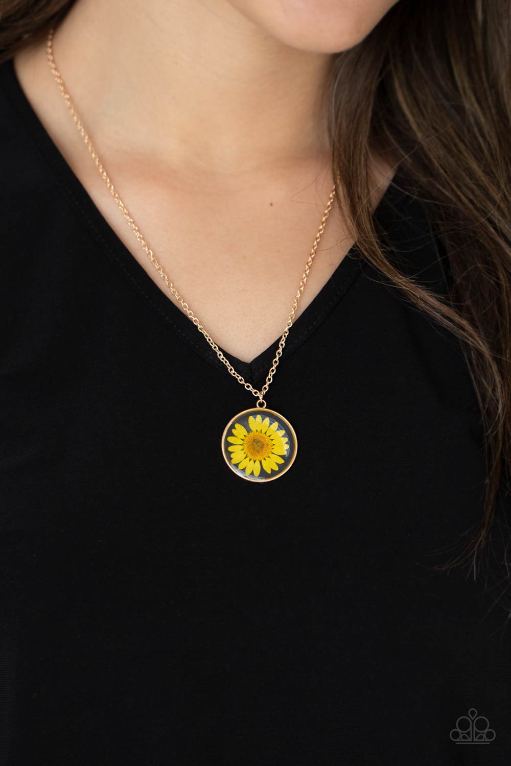 Prairie Promenade - yellow - Paparazzi necklace