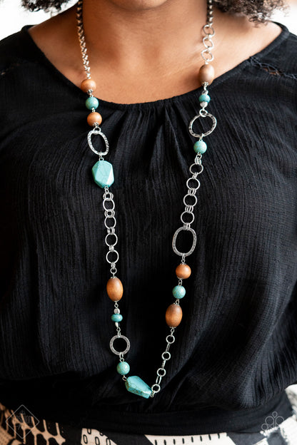 Prairie Reserve - blue - Paparazzi necklace
