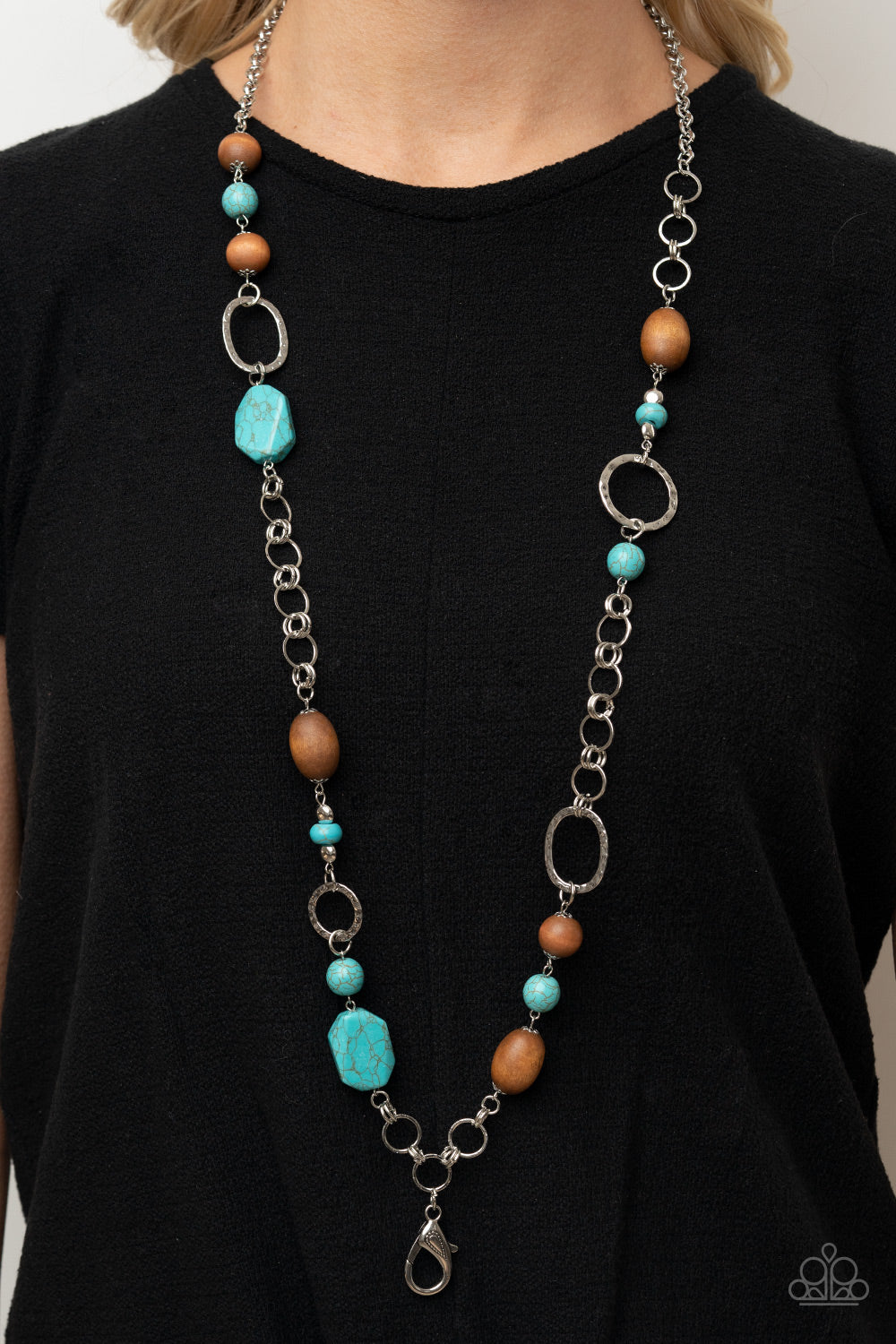 Prairie Reserve - blue - Paparazzi LANYARD necklace