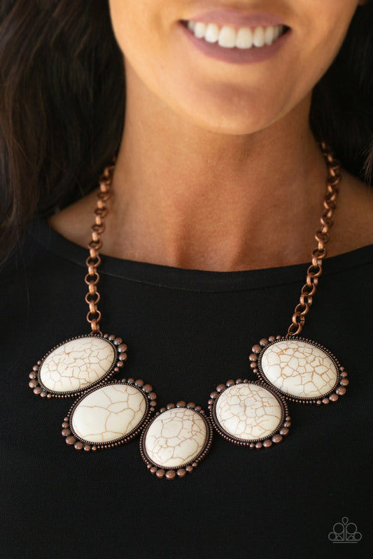 Prairie Goddess - copper - Paparazzi necklace