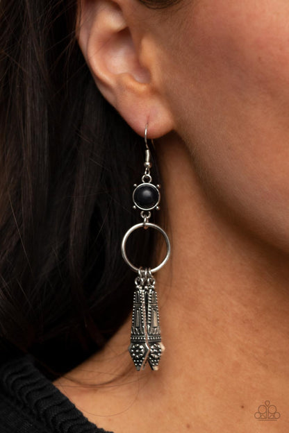 Prana Paradise - black - Paparazzi earrings