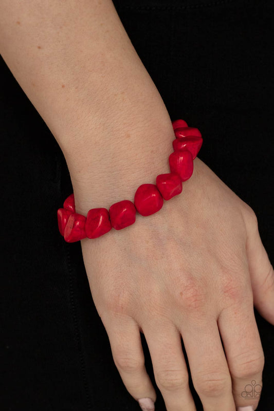 Prehistoric Paradise - red - Paparazzi bracelet