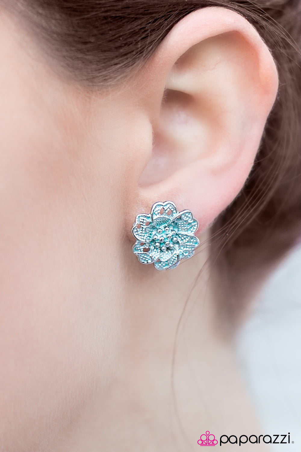 Pretty Little Thing - Blue - Paparazzi earrings