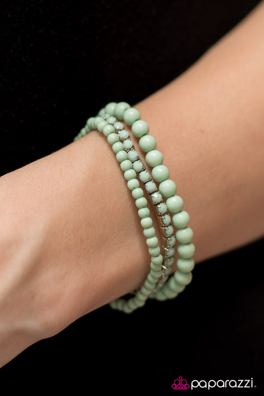 Pretty and Prim - Green - Paparazzi bracelets