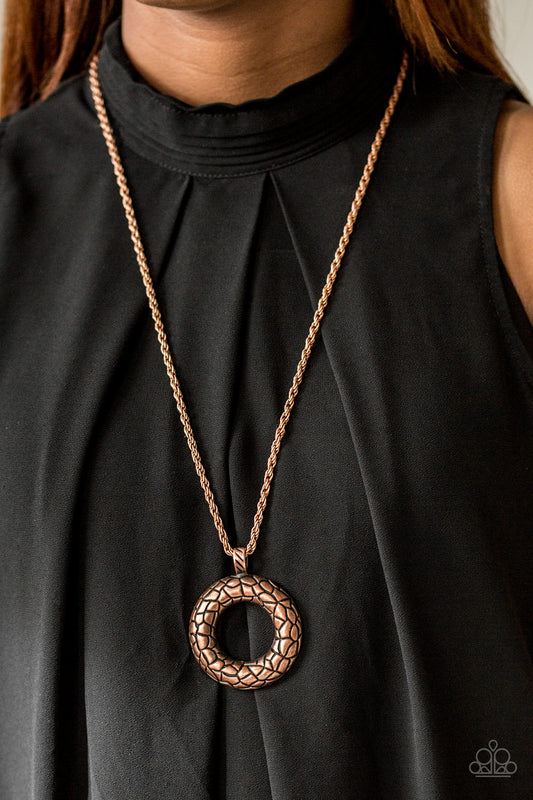Pretty as Prowess - copper - Paparazzi necklace