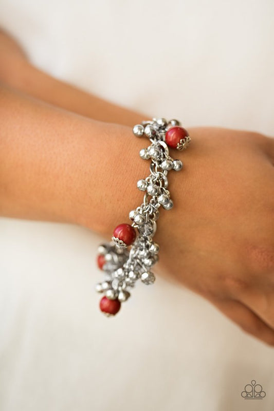 Pretty in Posh - red - Paparazzi bracelet