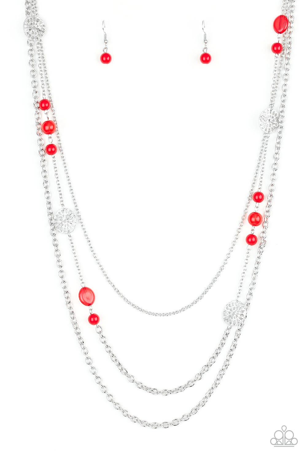 Pretty Pop-tastic! - red - Paparazzi necklace