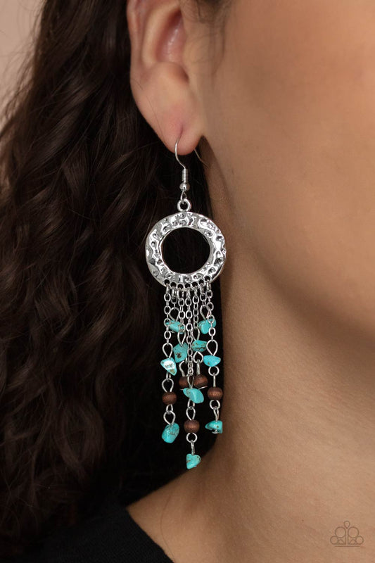 Primal Prestige - blue - Paparazzi earrings