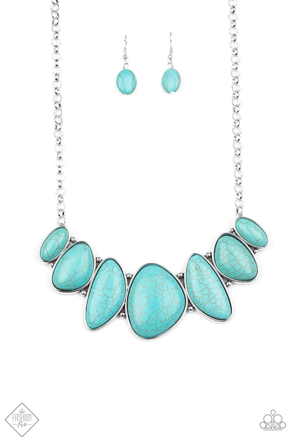 Primitive - blue - Paparazzi necklace