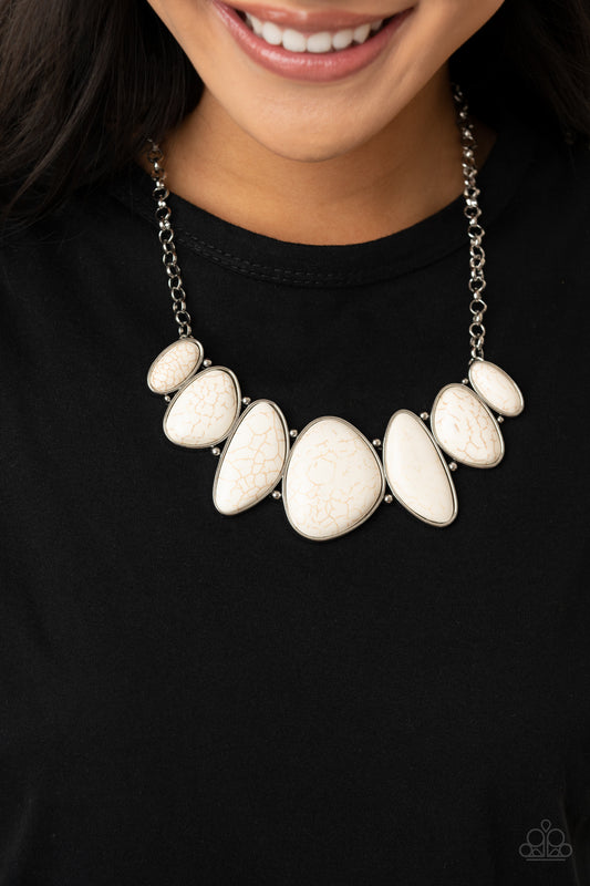 Primitive - white - Paparazzi necklace