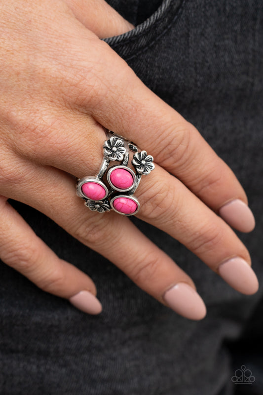 Primitive Paradise - pink - Paparazzi ring