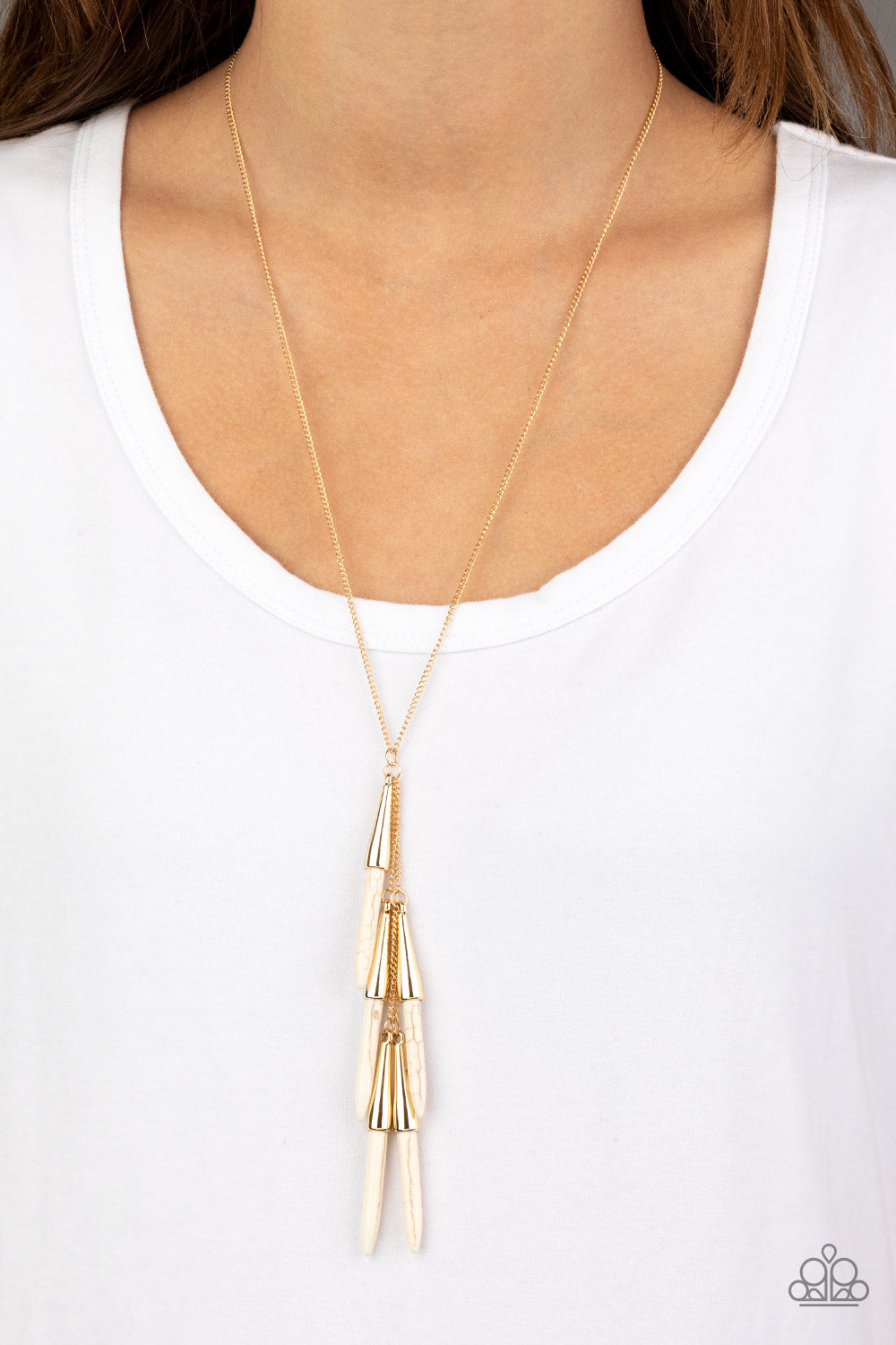 Primitive and Proper - white - Paparazzi necklace