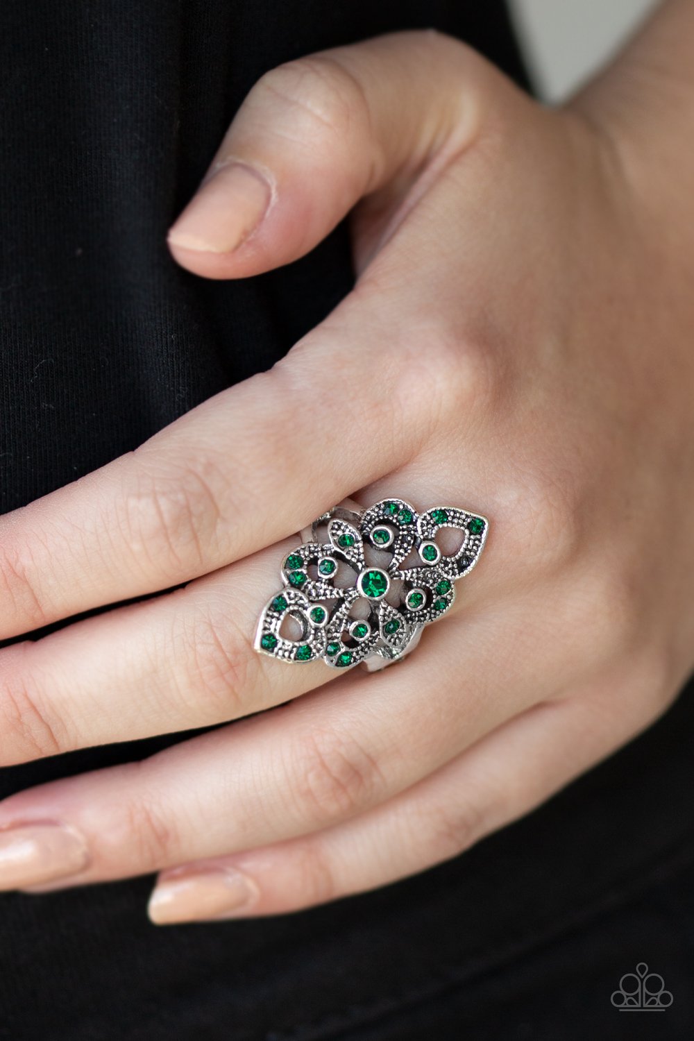 Princess Priss-green-Paparazzi ring