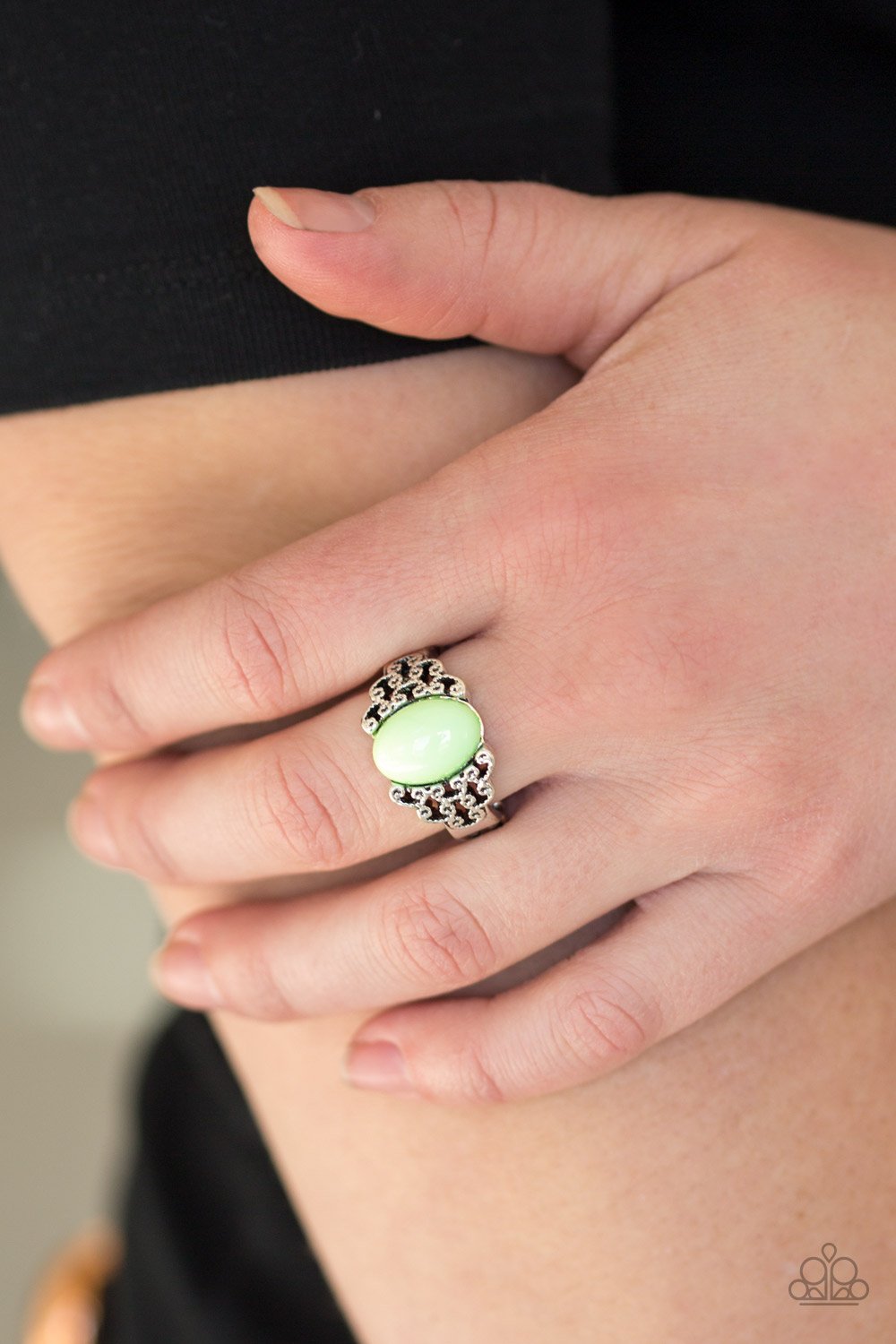 Princess Problems-green-Paparazzi ring