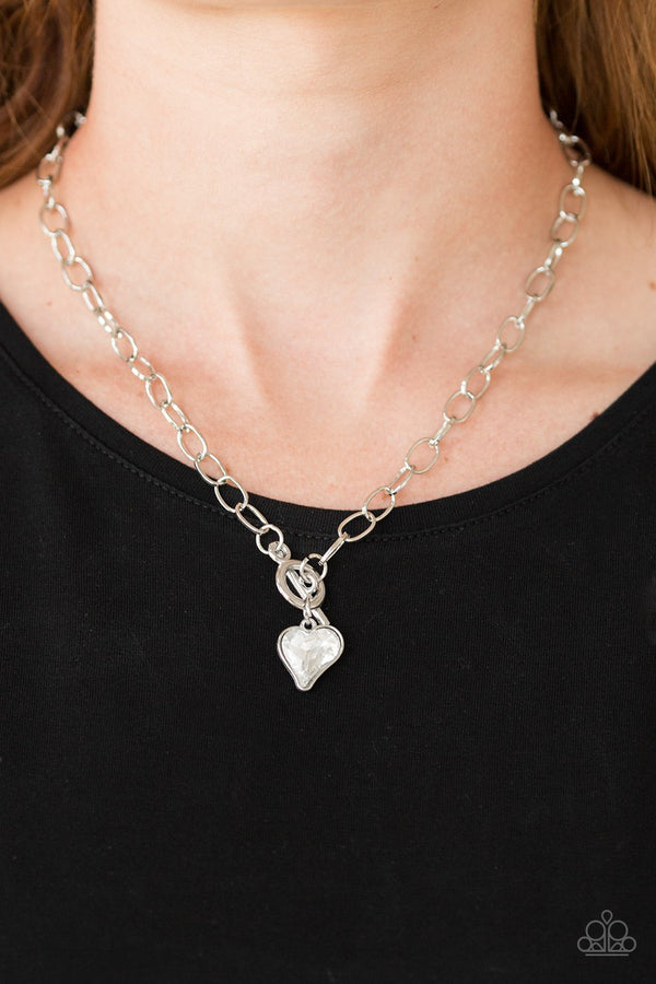 Princeton Princess - white - Paparazzi necklace – JewelryBlingThing