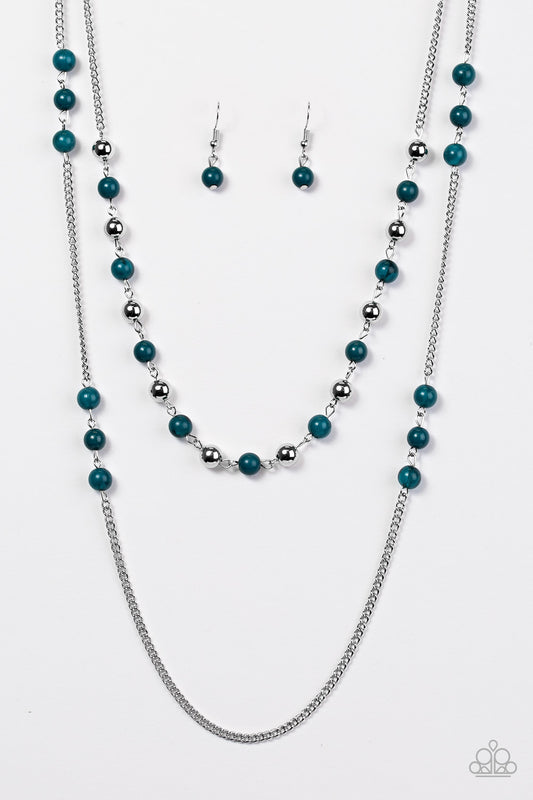 Prismatic Sunsets - Blue - Paparazzi necklace