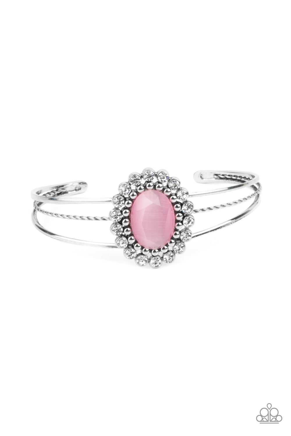 Prismatic Flower Patch - pink - Paparazzi bracelet