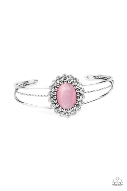 Prismatic Flower Patch - pink - Paparazzi bracelet