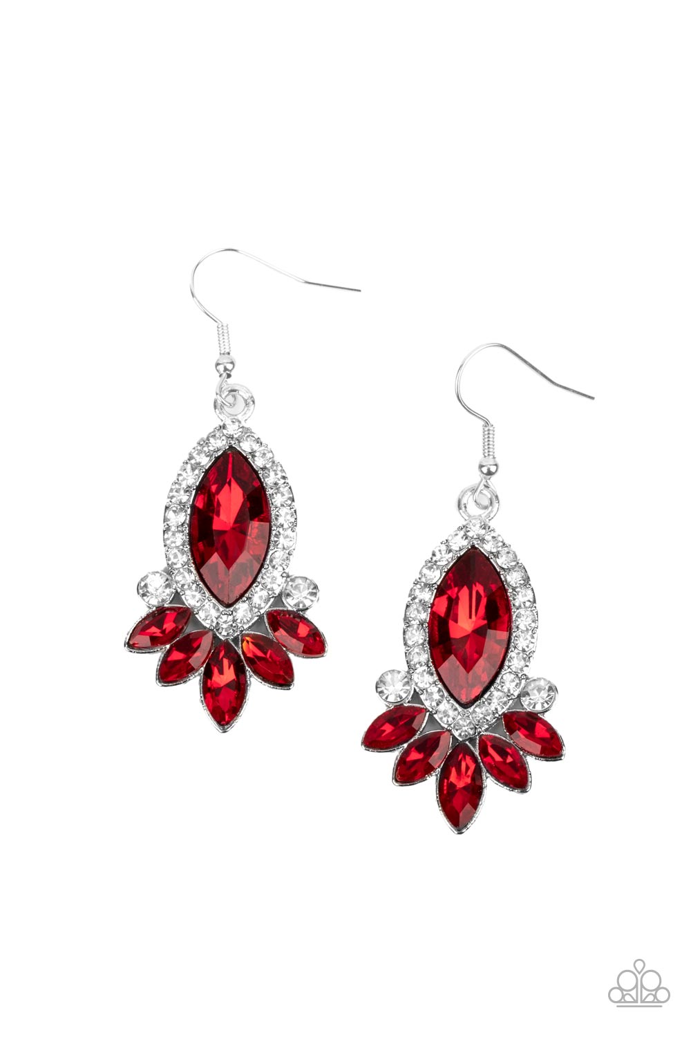 Prismatic Parade - Red - Paparazzi Earrings – JewelryBlingThing