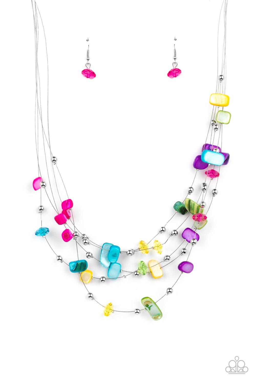 Prismatic Pebbles - multi - Paparazzi necklace