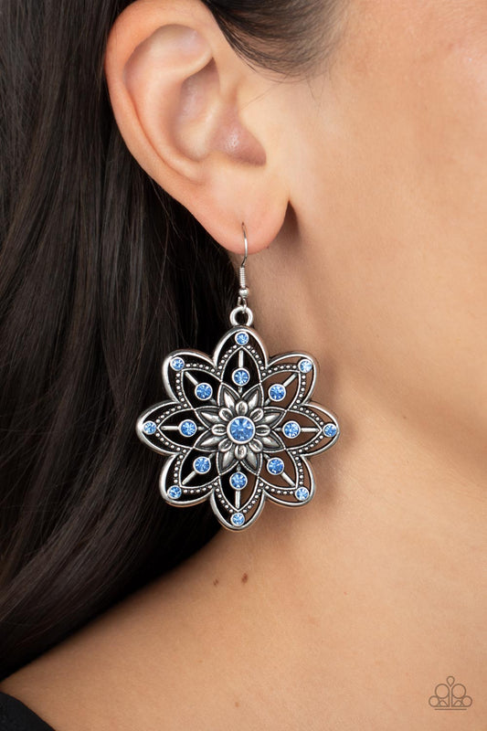 Prismatic Perennial - blue - Paparazzi earrings