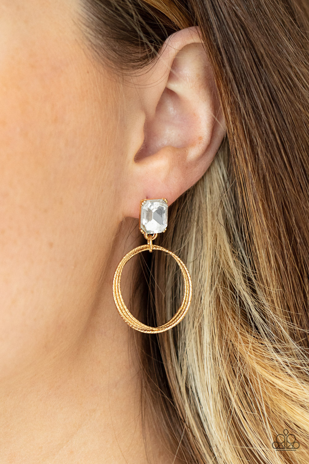   ​Prismatic Perfection - gold - Paparazzi earrings