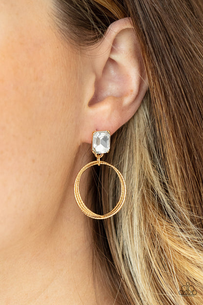   ​Prismatic Perfection - gold - Paparazzi earrings