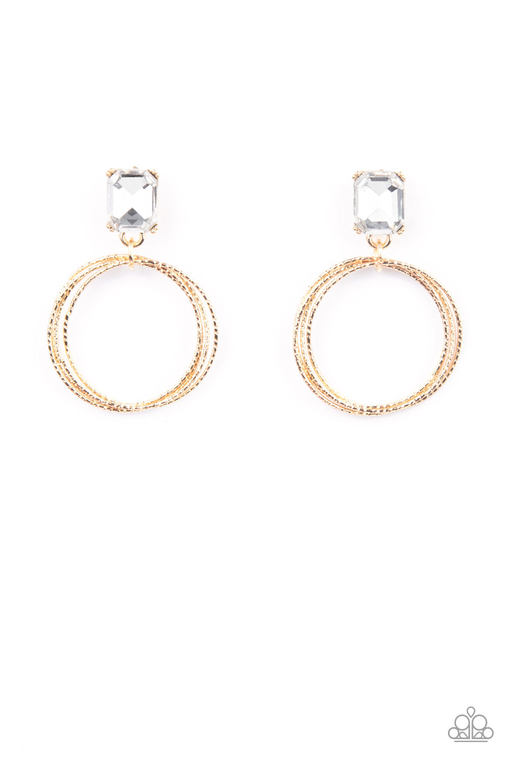   ​Prismatic Perfection - gold - Paparazzi earrings
