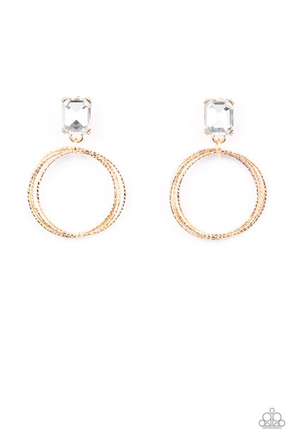   ​Prismatic Perfection - gold - Paparazzi earrings