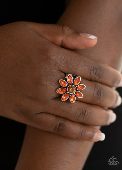 Prismatic Petals - orange - Paparazzi ring