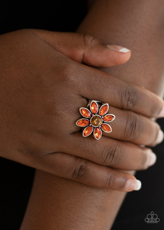 Prismatic Petals - orange - Paparazzi ring