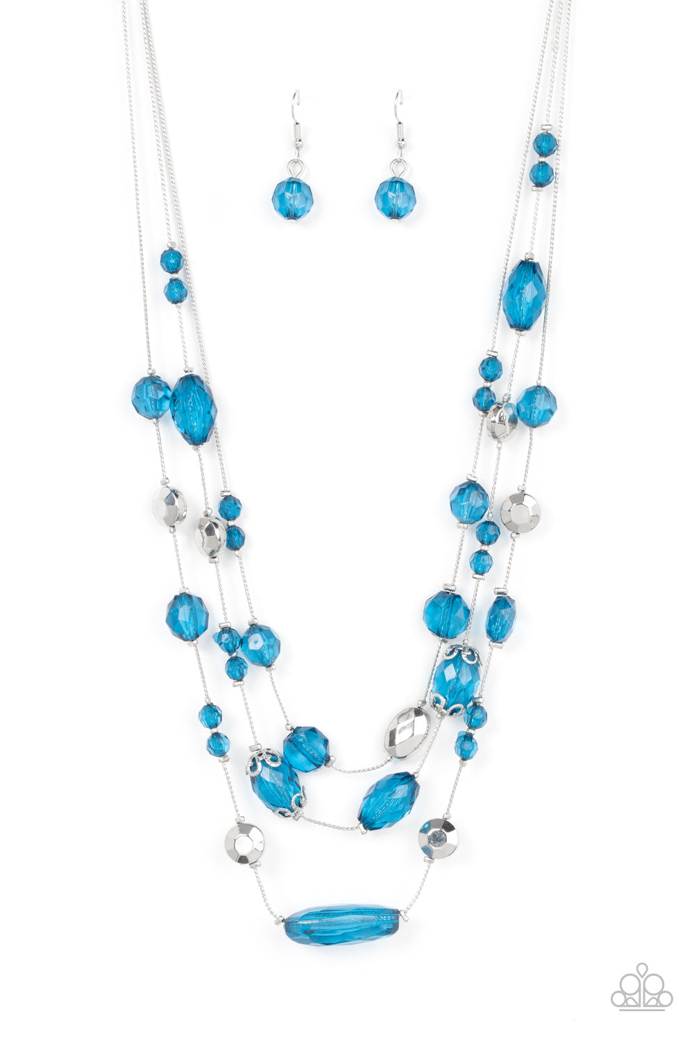 Prismatic Pose - blue - Paparazzi necklace