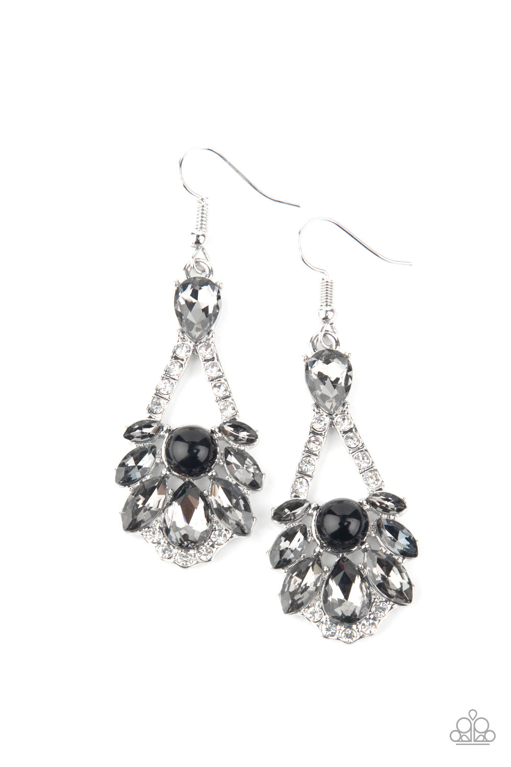 Prismatic Presence - black - Paparazzi earrings
