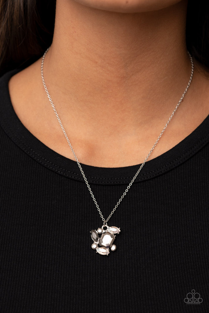 Prismatic Projection - silver - Paparazzi necklace – JewelryBlingThing