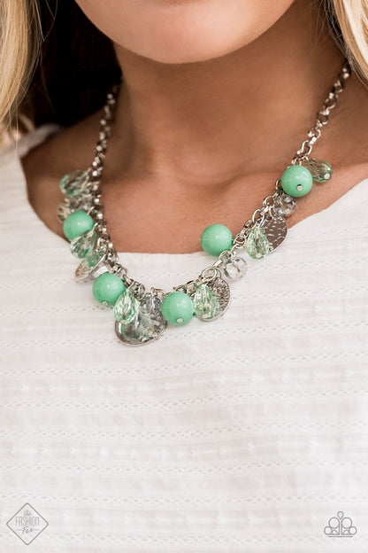 Prismatic Sheen-green-Paparazzi necklace
