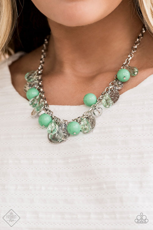 Prismatic Sheen-green-Paparazzi necklace