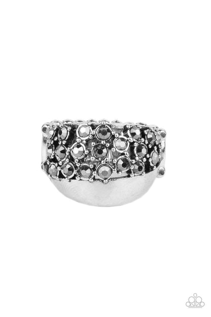 Prismatically Motley - silver - Paparazzi ring