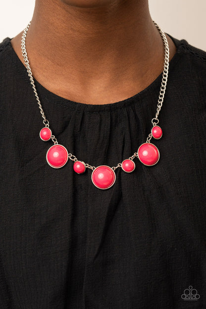 Prismatically POP-tastic - pink - Paparazzi necklace