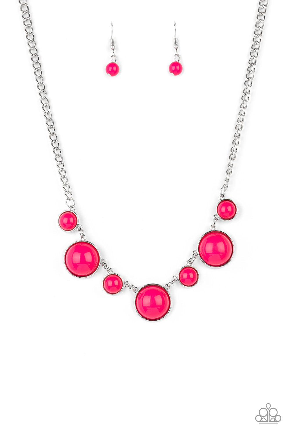 Prismatically POP-tastic - pink - Paparazzi necklace