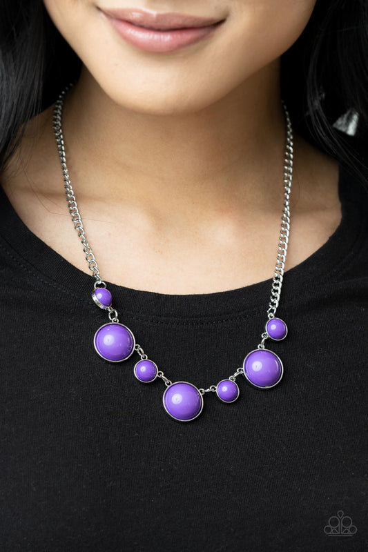 Prismatically POP-tastic - purple - Paparazzi necklace