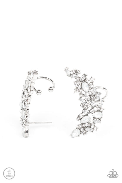 Prismatically Panoramic - white - Paparazzi earrings