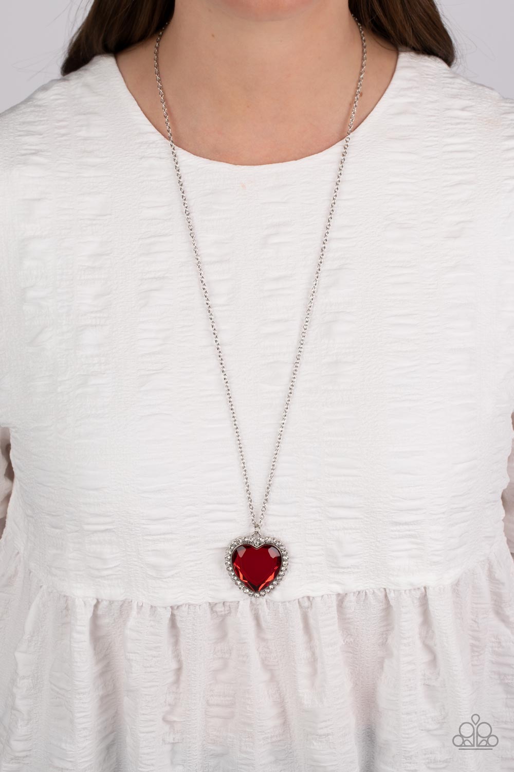 Prismatically Twitterpated - red - Paparazzi necklace