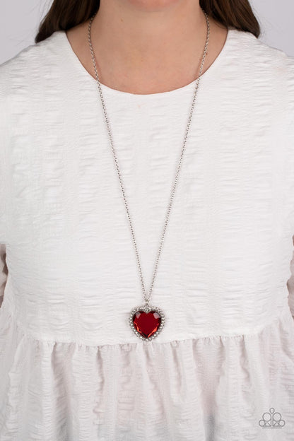 Prismatically Twitterpated - red - Paparazzi necklace