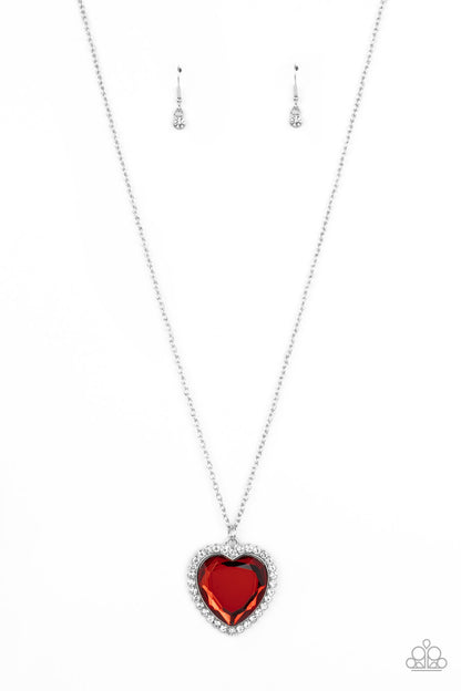 Prismatically Twitterpated - red - Paparazzi necklace