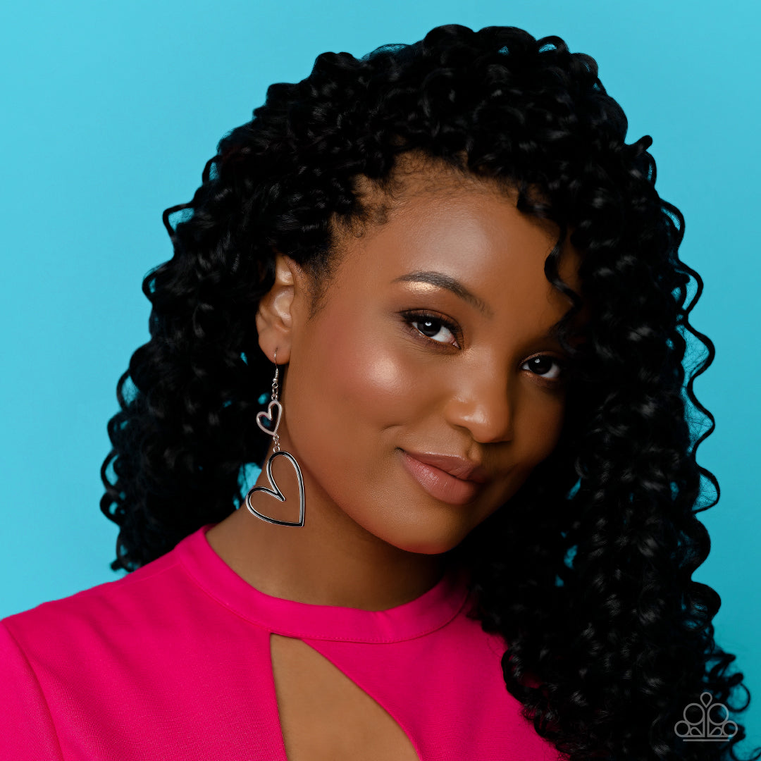 Pristine Pizzazz - black - Paparazzi earrings