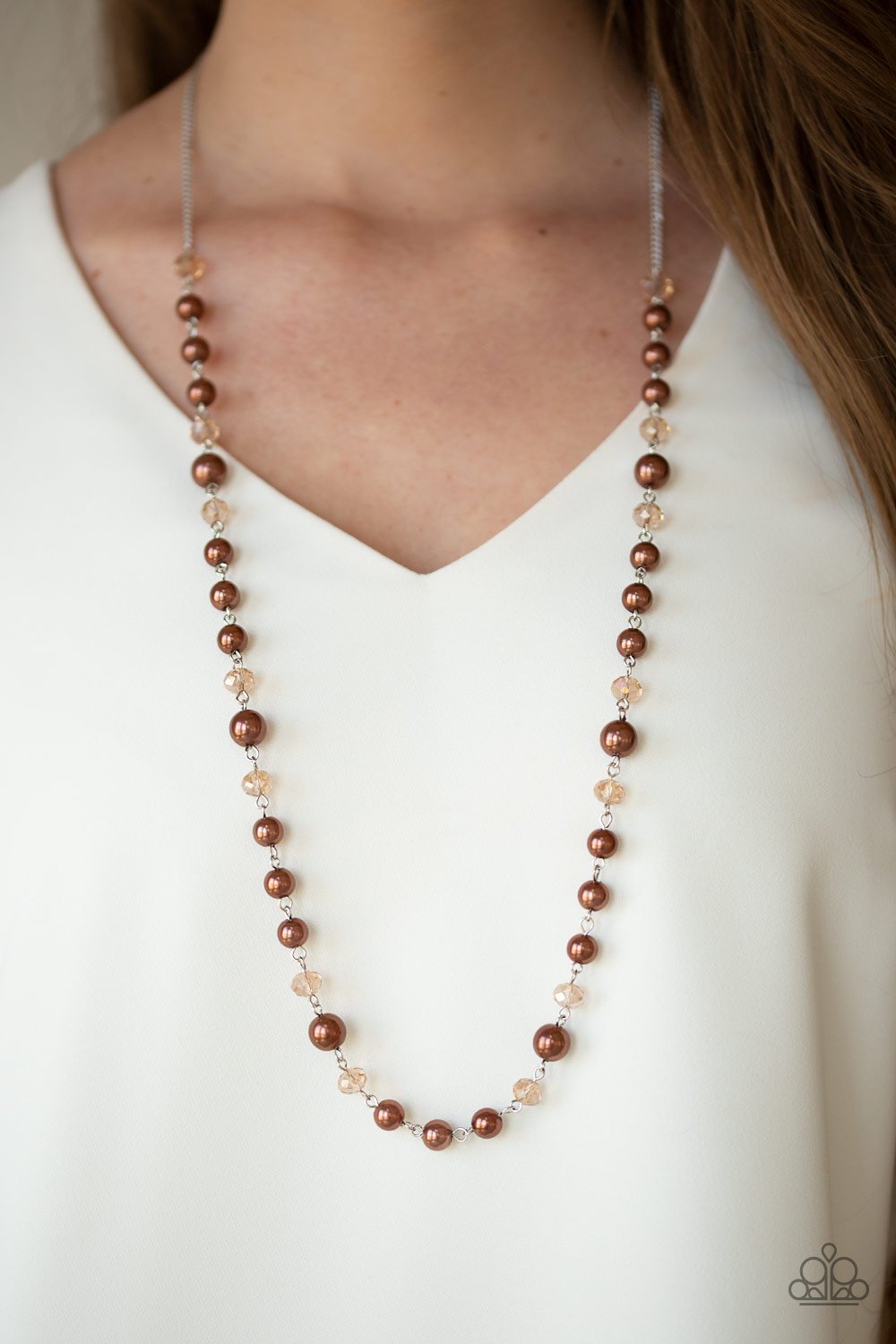 Pristine Prestige-brown-Paparazzi necklace