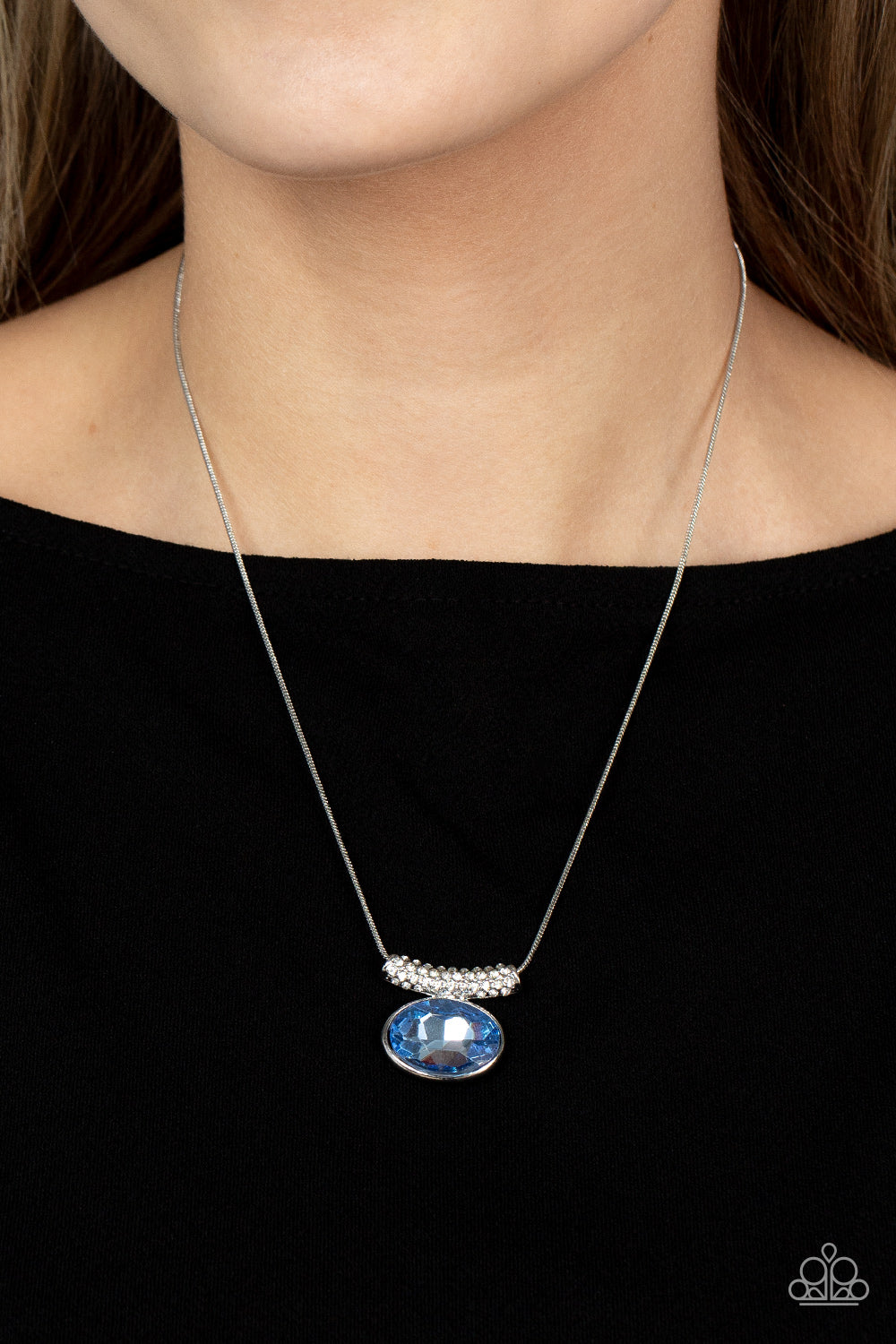 Pristinely Prestigious - blue - Paparazzi necklace
