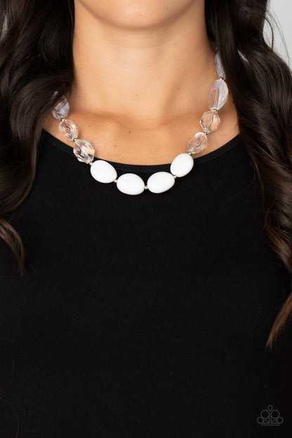 Private Paradise - white - Paparazzi necklace